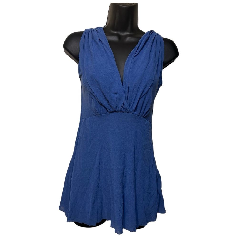 Sweet Pea by Stacy Frati Fairycore Romantic Feminine Mesh Tank Blue Size Small